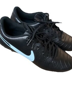 Nike Tiempo Legend 10 Club DV4344-003 Men's Black Athletic Shoes Size 9